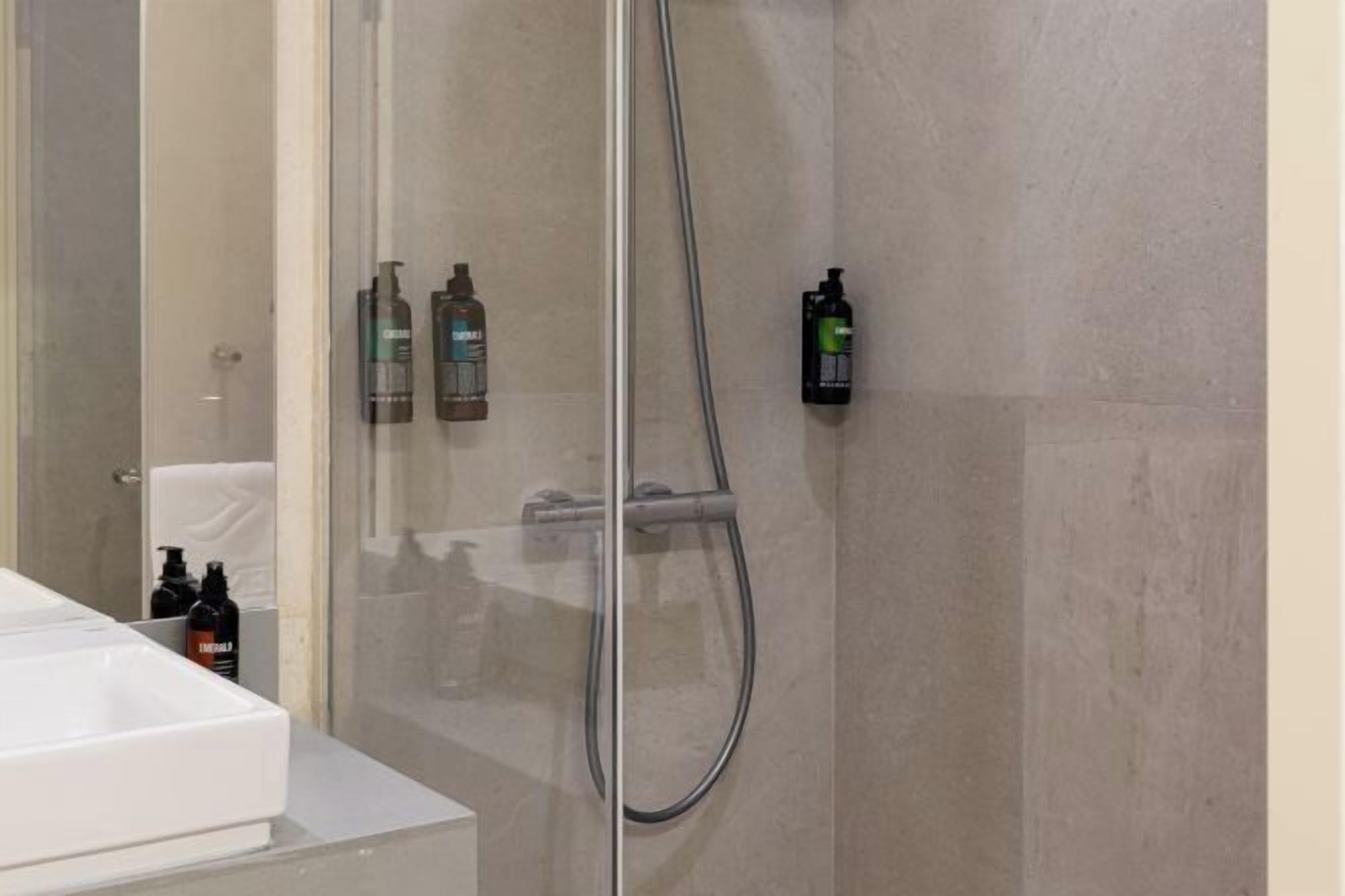 Free toiletries, hair dryer, slippers, towels