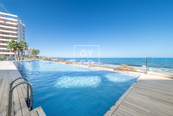 A heated pool