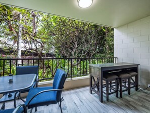 Condo, 1 King Bed with Sofa bed, Lanai, Garden View (Kalanikai #118) | View from room - Kalanikai 118 Highly Walkable! (Kailua-Kona)