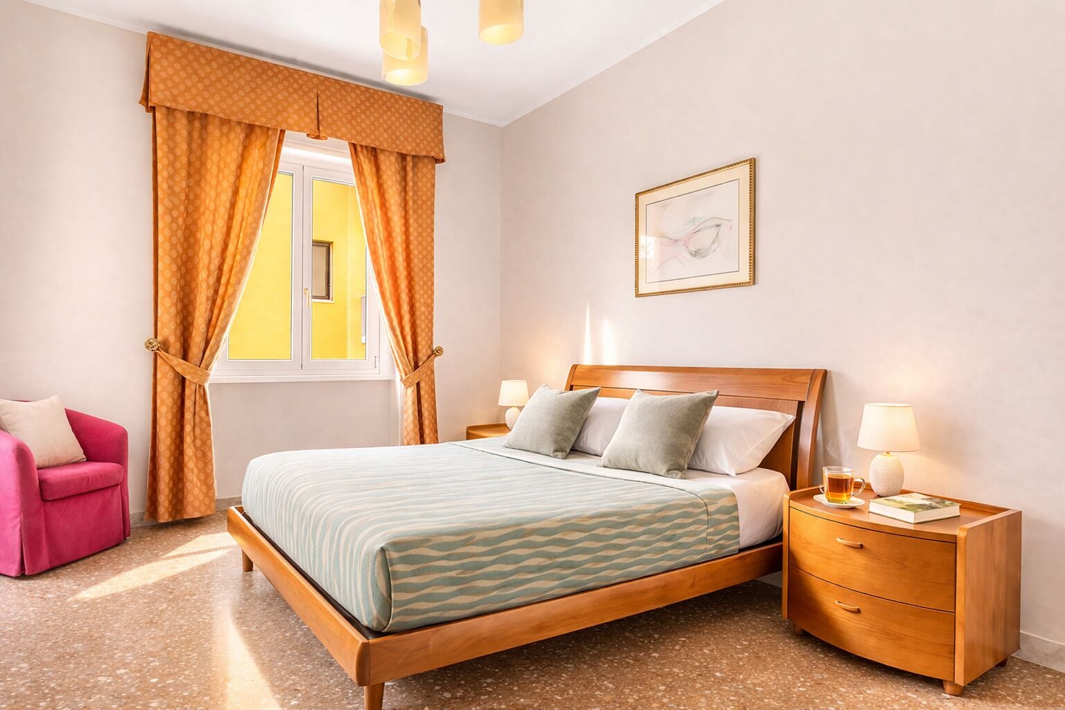 2 makuuhuonetta, silitysrauta/-lauta, Wi-Fi, vuodevaatteet