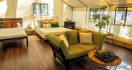 Green Heron’s Nest- Family Glamping Tent with AC