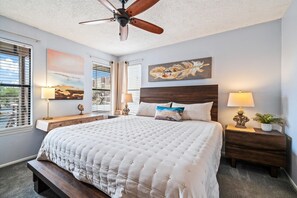 2 bedrooms, desk, iron/ironing board, WiFi