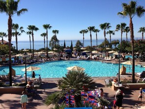 Piscine extérieure, piscine chauffée