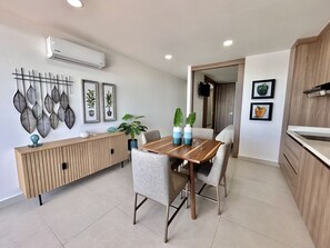 Standard Apartment, Patio, Sea View | Living area - Sunset hills Apartments  (Mazatlán)