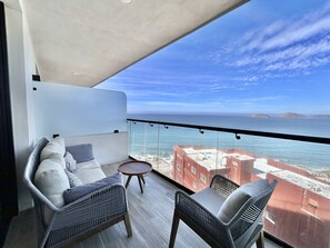 Standard-Apartment, Terrasse, Meerblick | Terrasse/Patio