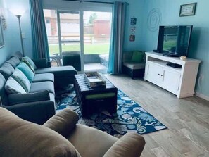 TV, DVD player, offices