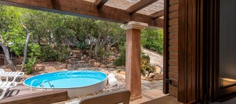 Capo Blu House With Sea View is a complex of two holiday homes located in Capo Blu on the South Coast of Sardinia.Their privileged position allows us to have a wonderful sea view.The property is a 5-minute drive from the most beautiful beaches in Souther