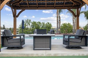 Outdoor pool - GRANDVIEW PICKLEBALL OASIS. A private 6 bedroom pool home with panoramic views. (Riverside)