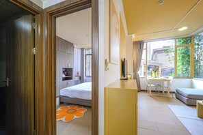 Apartament, 1 dormitori, vistes a la ciutat | Equipament de l'habitació