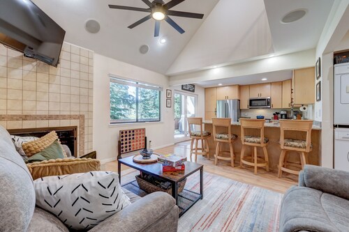 True ski-in/out two-level condo BH. 
Perfect for two families with a king suite.