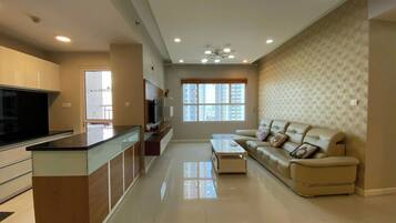 Deluxe Apartment, 2 Bedrooms, City View | Individually decorated, individually furnished, desk, laptop workspace