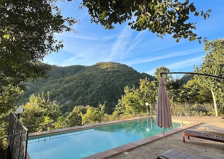 Outdoor pool, a heated pool. Casa Vigneto - Villa with Pool