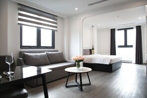 Art Museum View Superior | Minibar, safe på rommet, skrivebord for bærbar PC og blendingsgardiner