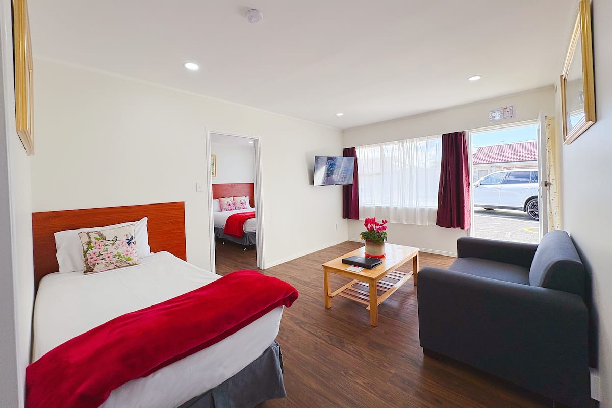 Family Apartment, 1 Bedroom, Kitchenette | Living area | TV