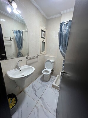 Shower, jetted bath, hair dryer, bidet - Charming 2-bedroom chalet with WiFi, AC in fabulous Suez Governorate (Suez Governorate)