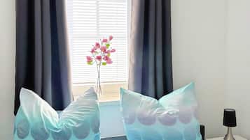 1 bedroom, in-room safe, iron/ironing board, travel crib