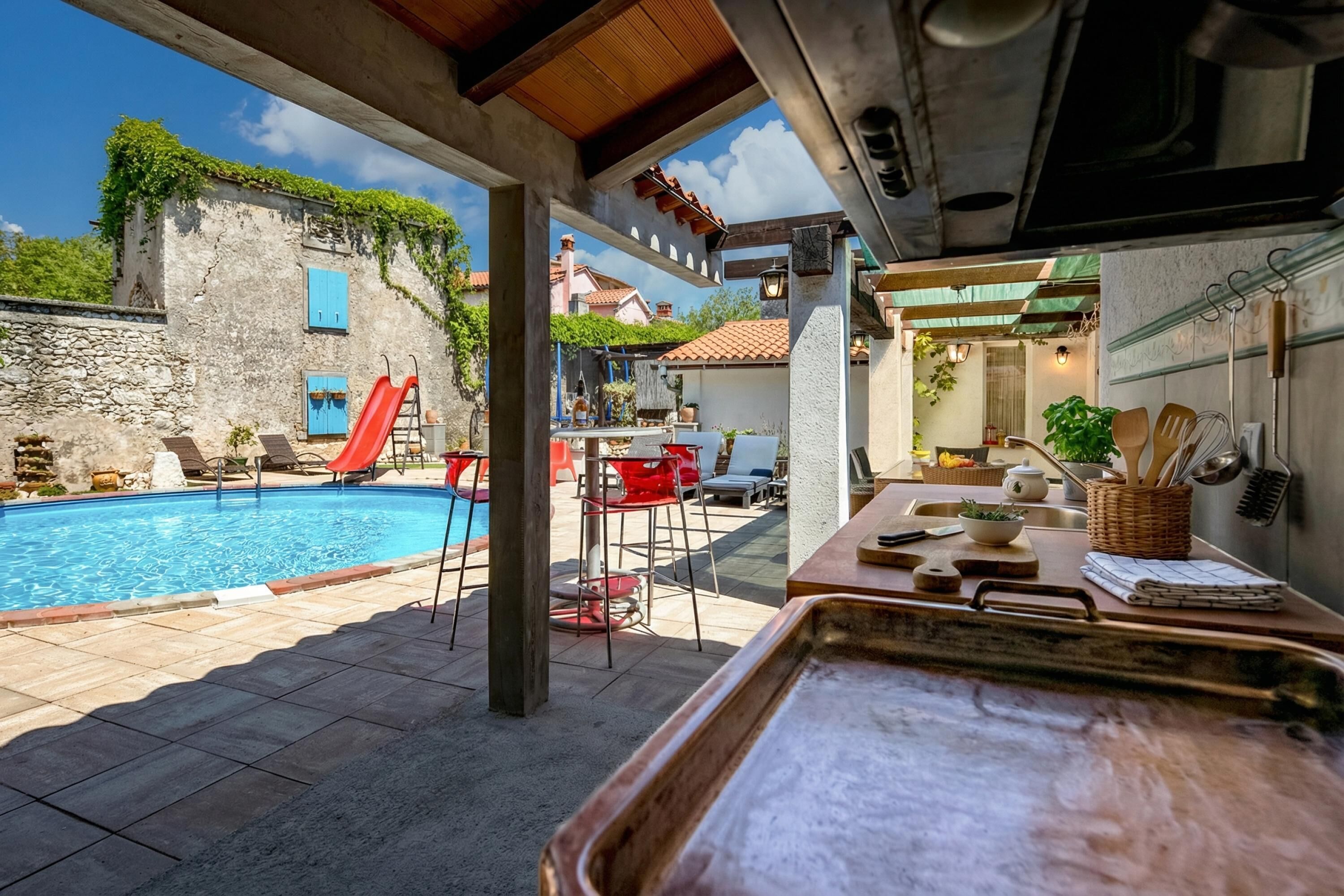 Familiehus, flere soverom, 2 bad (Casa Acqua) | Utendørsservering