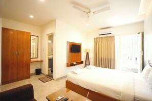 Deluxe Double Room, Balcony, City View | Iron/ironing board, bed sheets - The Ekah Comforts  (Bengaluru)