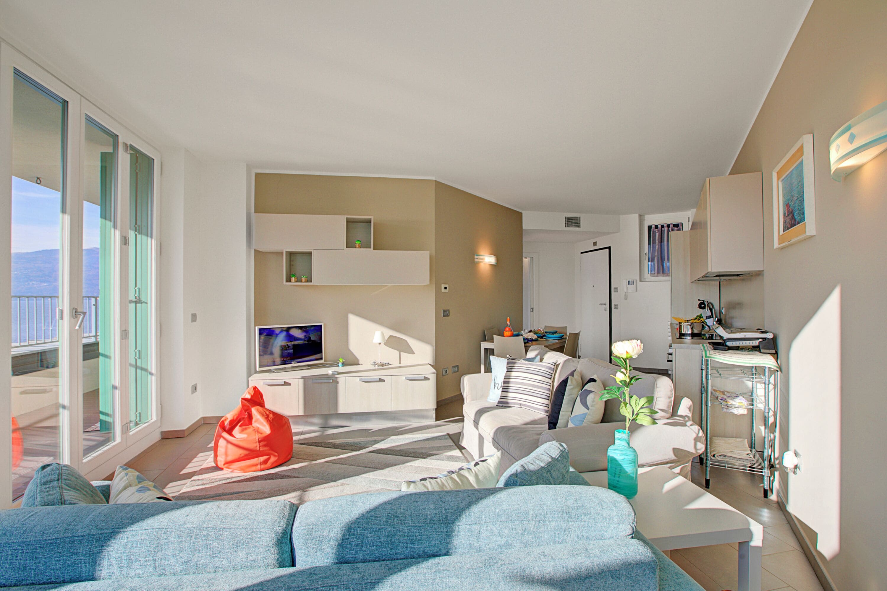 Appartement Familial, plusieurs chambres, en bord de lac (Sogno Sul Lago  Lake Front) | Coin séjour