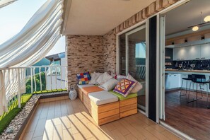 Family Apartment, Multiple Bedrooms, Mountainside (Lucky Apartment Rijeka) | Living area | 21-inch flat-screen TV with satellite channels - Lucky Apartment Rijeka (Rijeka)