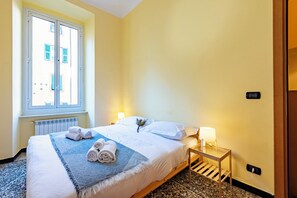 Familielejlighed - flere soveværelser - 2 badeværelser (Graceful Home Genova City Center) | 3 soveværelser, strygejern/strygebræt, gratis Wi-Fi, sengetøj