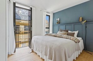 1 habitación, tabla de planchar con plancha, wifi y ropa de cama 