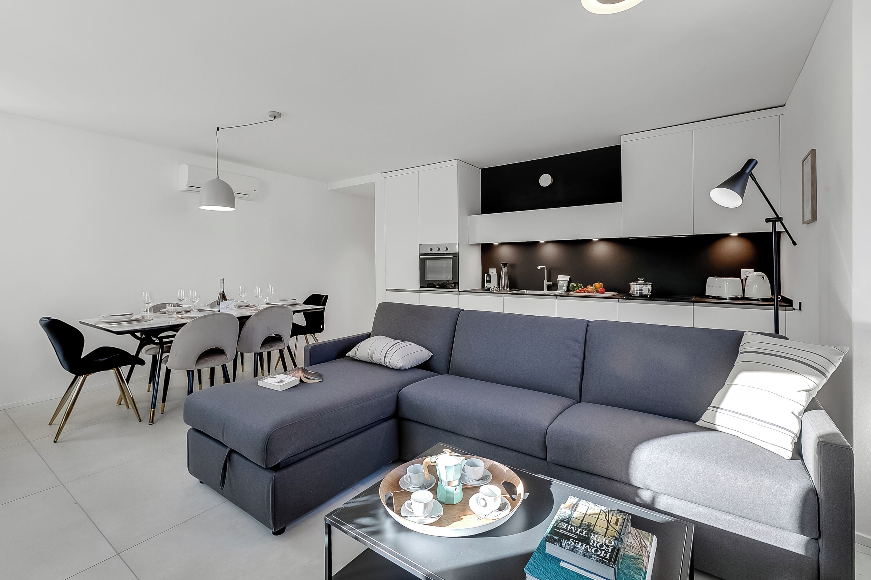 21-inch flat-screen TV with cable channels