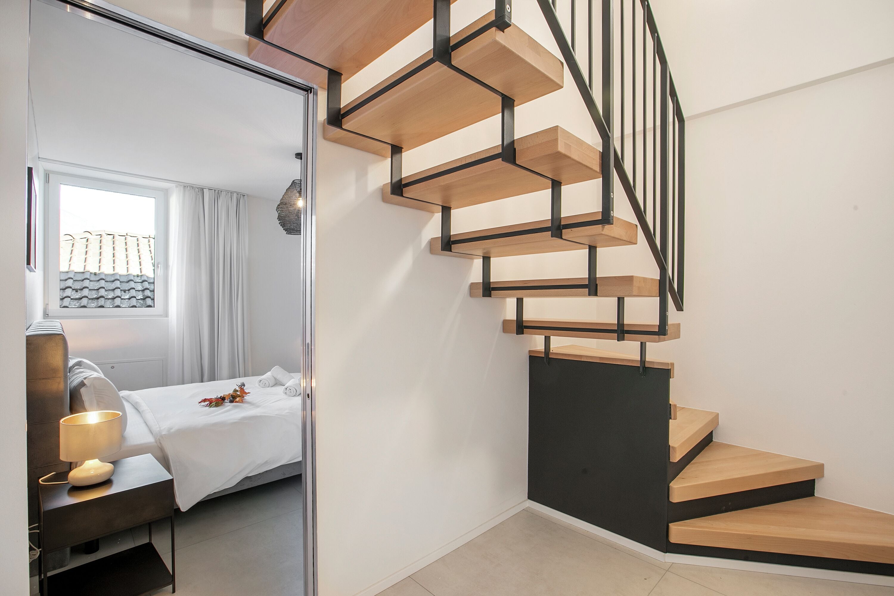 Family Apartment, Multiple Bedrooms, 2 Bathrooms (Corte di Ascona 4) | Staircase