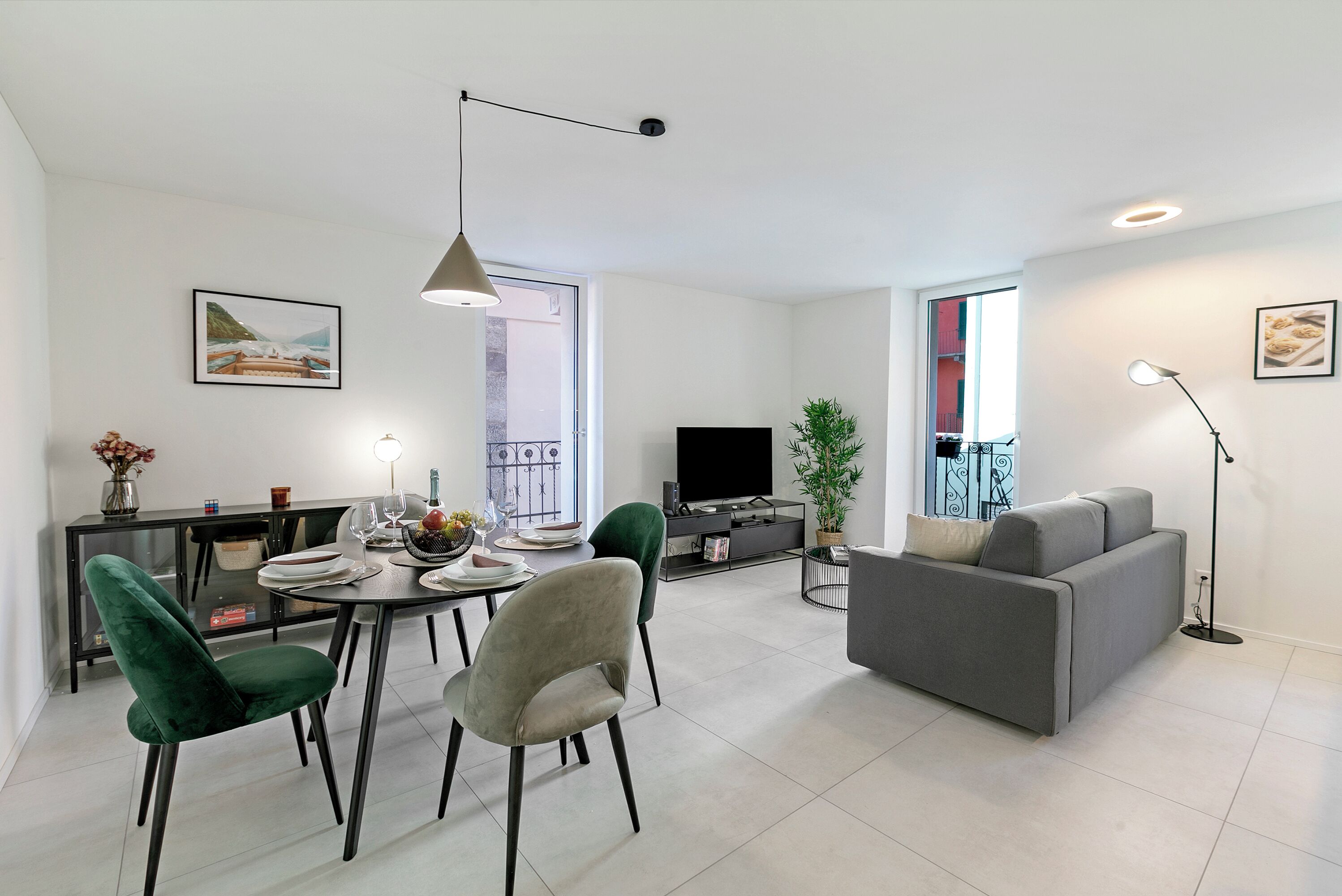Familienapartment, Mehrere Schlafzimmer (Corte di Ascona 2) | Wohnbereich