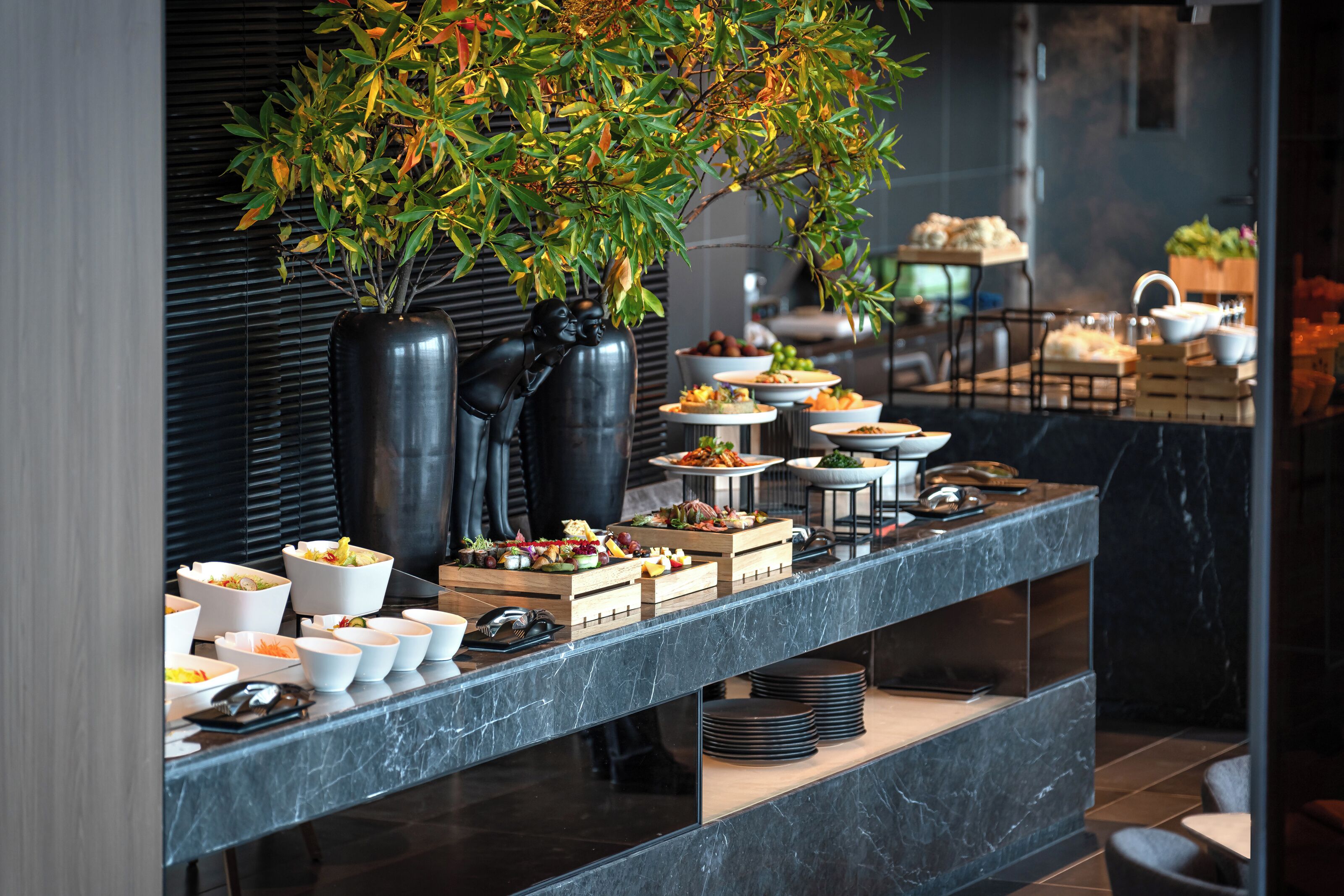 Desayuno buffet todos los días (CNY 128 por persona) 