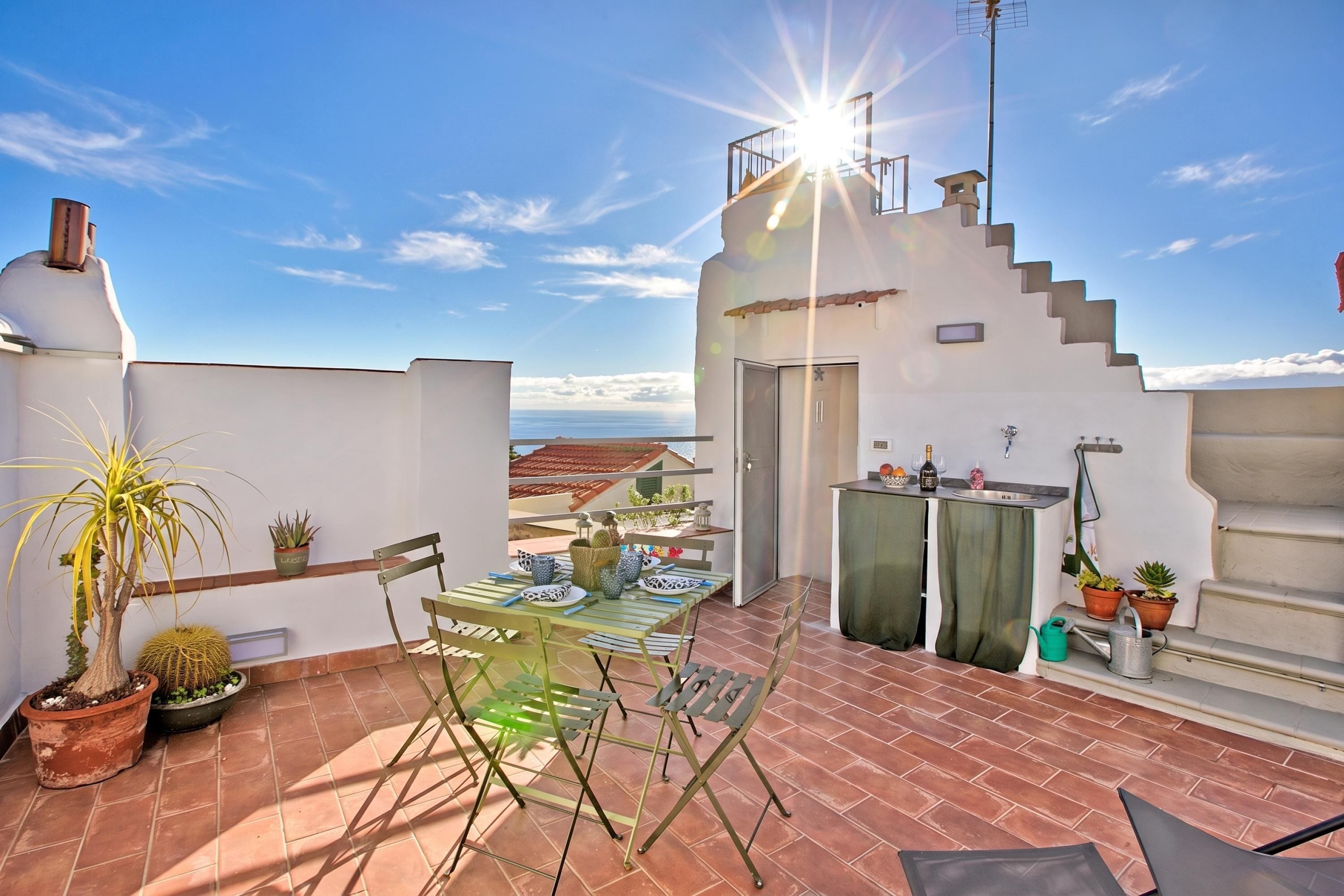 Family Apartment, 1 Bedroom, Microwave (La Torretta Holiday Home with) | Outdoor dining