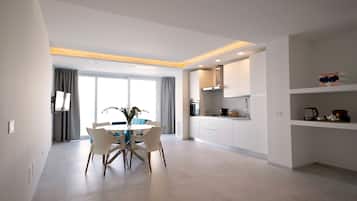 Fridge, electric kettle