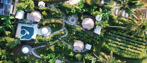 Tente Luxe, vue montagne | Coin séjour