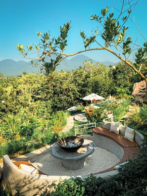 Luksustelt, fjellutsikt | Terrasse/patio