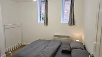 1 bedroom, iron/ironing board, bed sheets