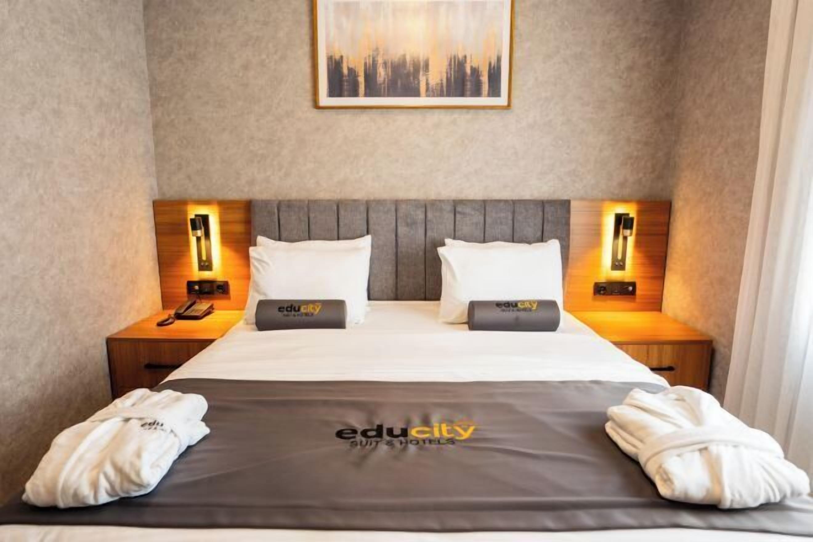 Premium bedding, in-room safe, desk, soundproofing