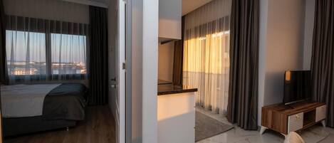 1 makuuhuone, työpöytä, Wi-Fi, vuodevaatteet