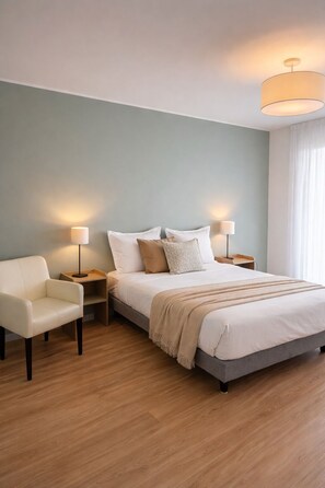 Appartamento familiare, 2 camere da letto | 1 camera, postazione laptop, insonorizzazione