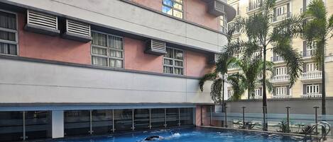 Indoor pool, outdoor pool