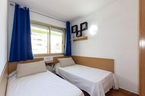 1 bedroom, iron/ironing board, bed sheets