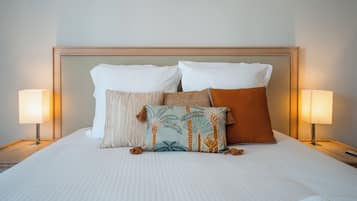 1 kamar tidur, meja kerja, Wi-Fi gratis, dan seprai linen