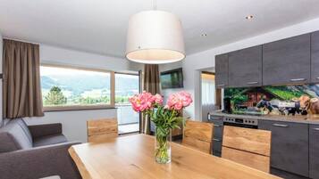 Apartment, Bergblick | Schreibtisch, kostenloses WLAN
