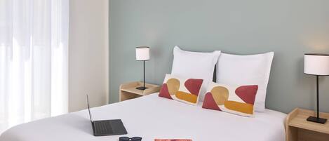 Appartement 1 chambre | Wi-Fi de cortesia, roupa de cama