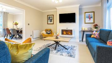 Smart TV, chimenea