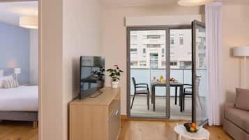 Apartment, 1 Schlafzimmer | Kostenlose Babybetten, kostenloses WLAN, Bettwäsche