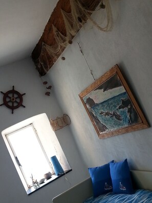 Loft, 1 slaapkamer, uitzicht op zee | Lounge