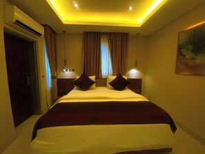 Economy Apartment, Balcony, City View | 1 bedroom, desk, laptop workspace, blackout drapes
