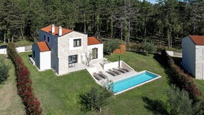 A modern two-story house with a swimming pool, surrounded by a forested area. - Villa Casa Venus with pool in Istria, for 6 guests, quiet location, near Porec (Višnjan)