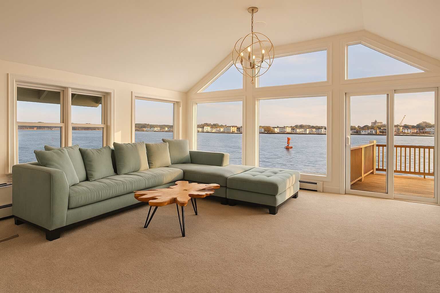 Una televisión, una chimenea, una oficina