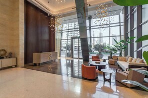 Lobby - StayShort - 3 Bedroom Apartment in Sterling West with Full Burj Khalifa Views (Business Bay)